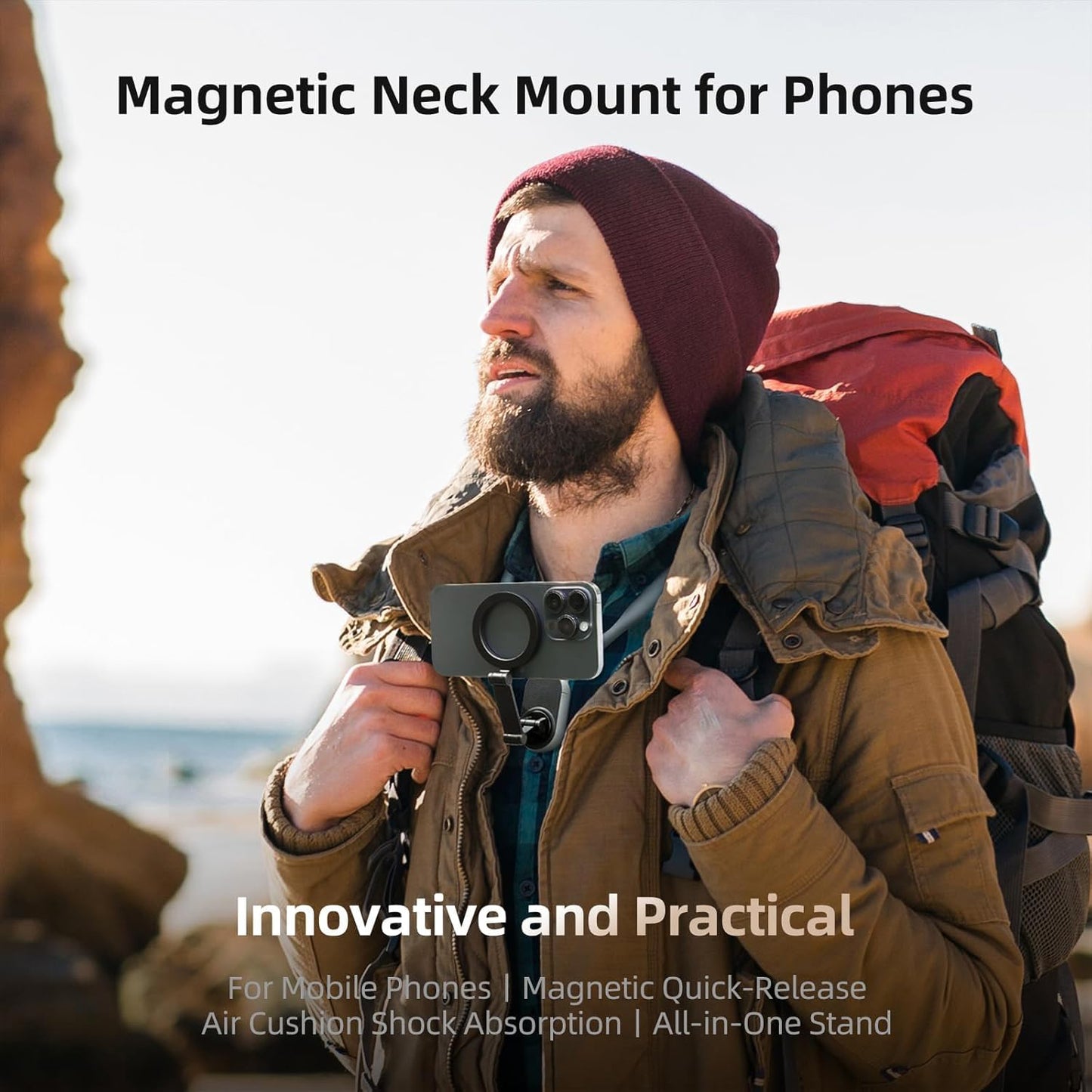 Magnetic Neck Phone Stand